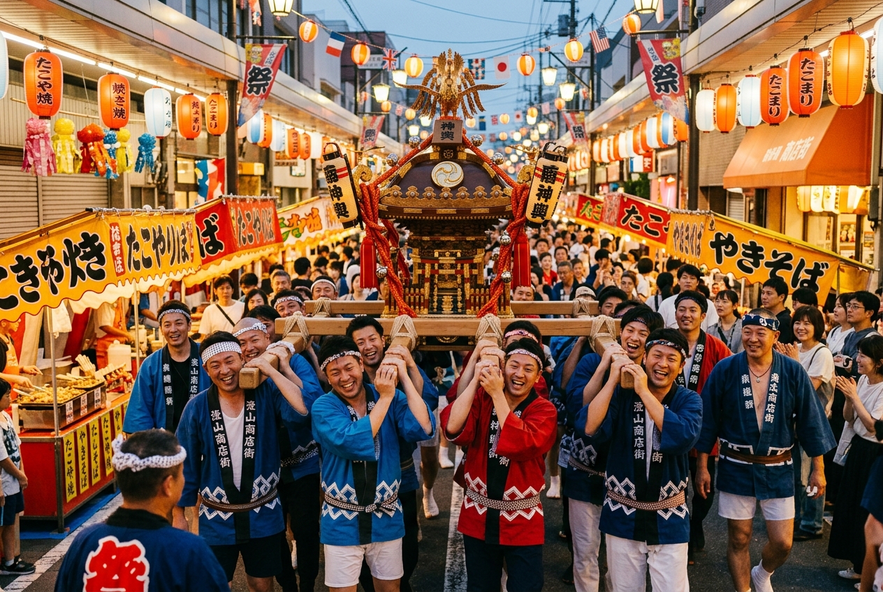 寿会夏祭りの様子